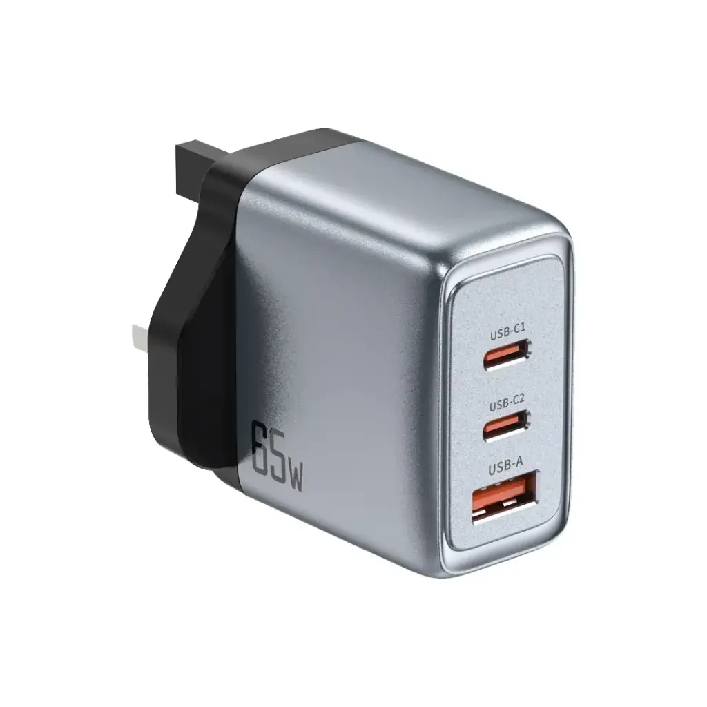 Green Lion GaNPremium UK Plug PD 65W - Gray
