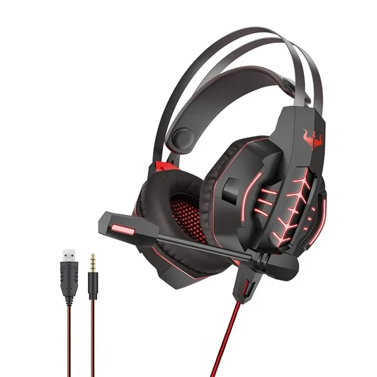 OVLENG GT69 WITH RGB LIGHTS WITH USB AND 3.5 JACK SUPPORT