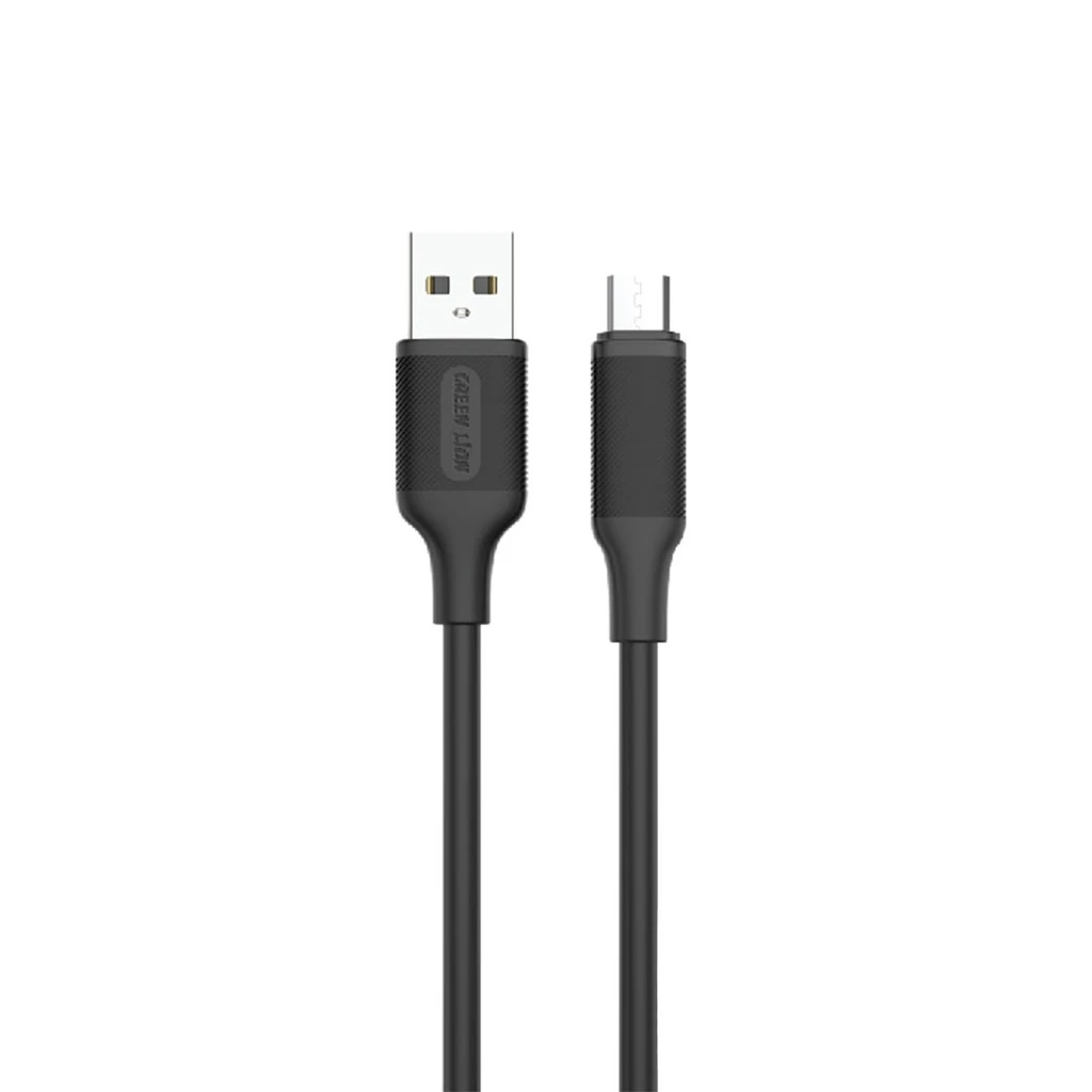 Green Lion USB-A to Lightning PVC Cable 1M 2.4A - Black