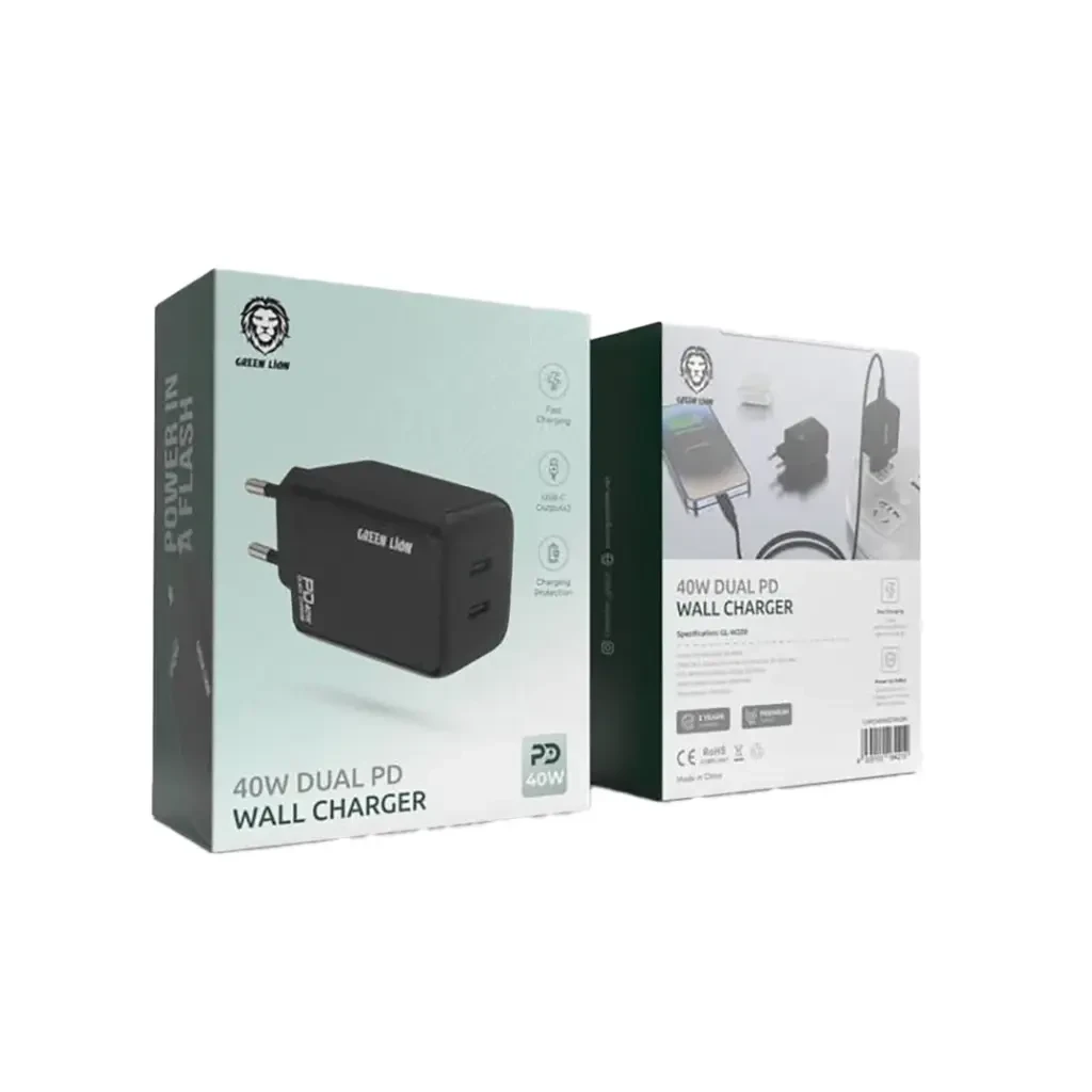 40W DUAL PD WALL CHARGER WITH CABLE