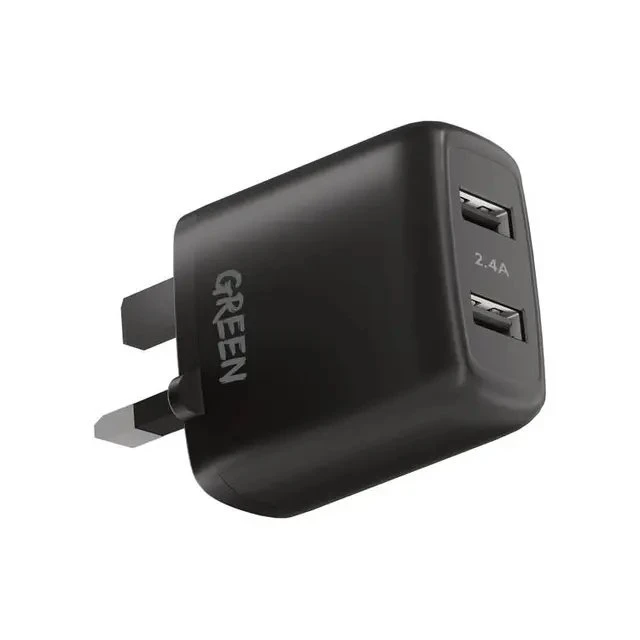 DUAL,USB 12W WALL CHARGER 2 USB A PORT