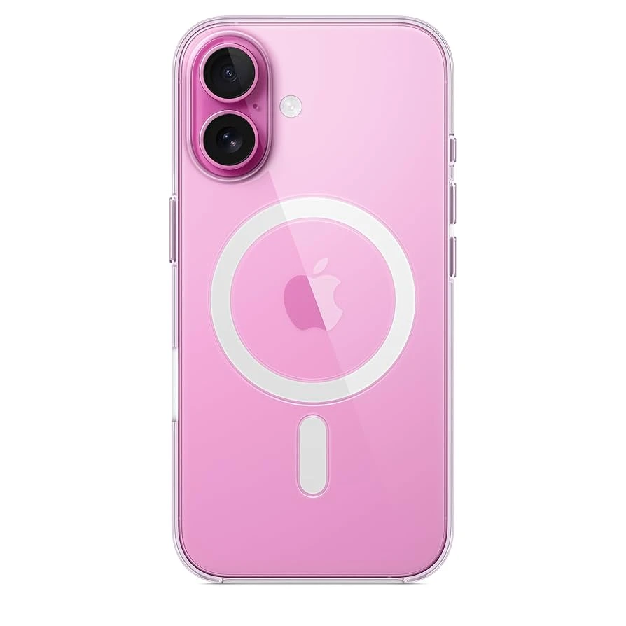 KGD CLEAR BUMPER CASE FOR IPHONE 16 PLAIN WITH MAGSAFE RING