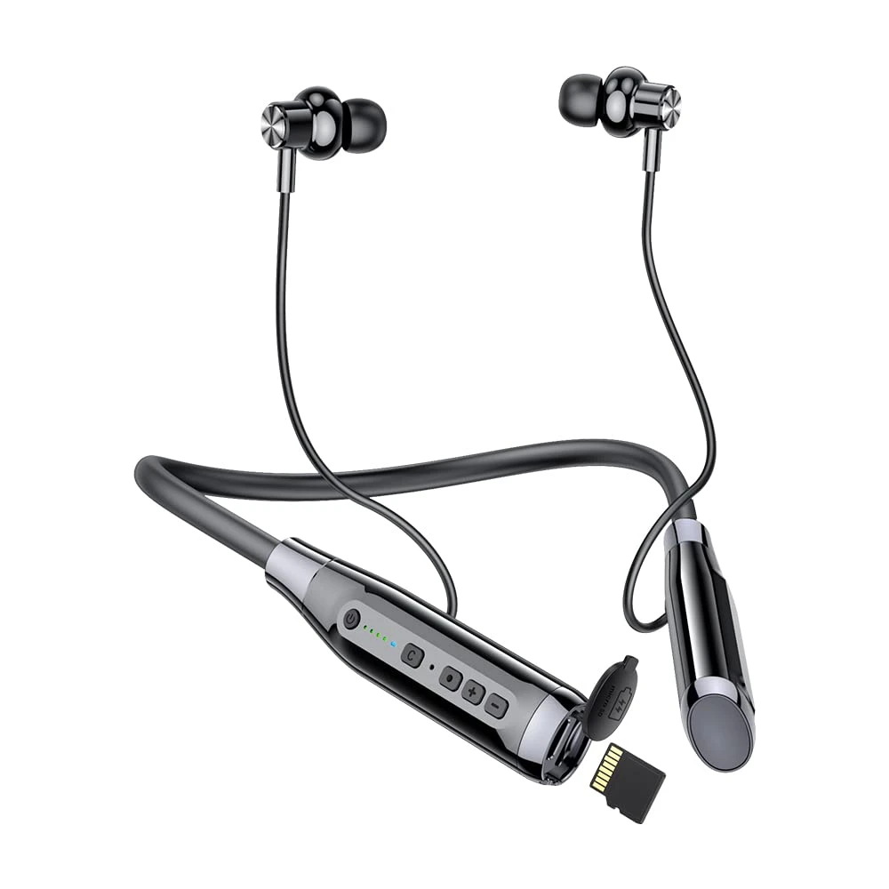 SPORTS BLUETOOTH HEADSET WITH MEMORY CARD SUPPORT