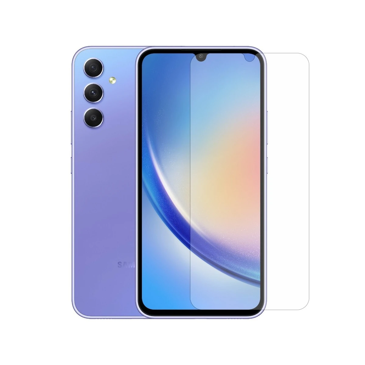 SAMSUNG A34-TEMPERED GLASS LARGE O SHAPE