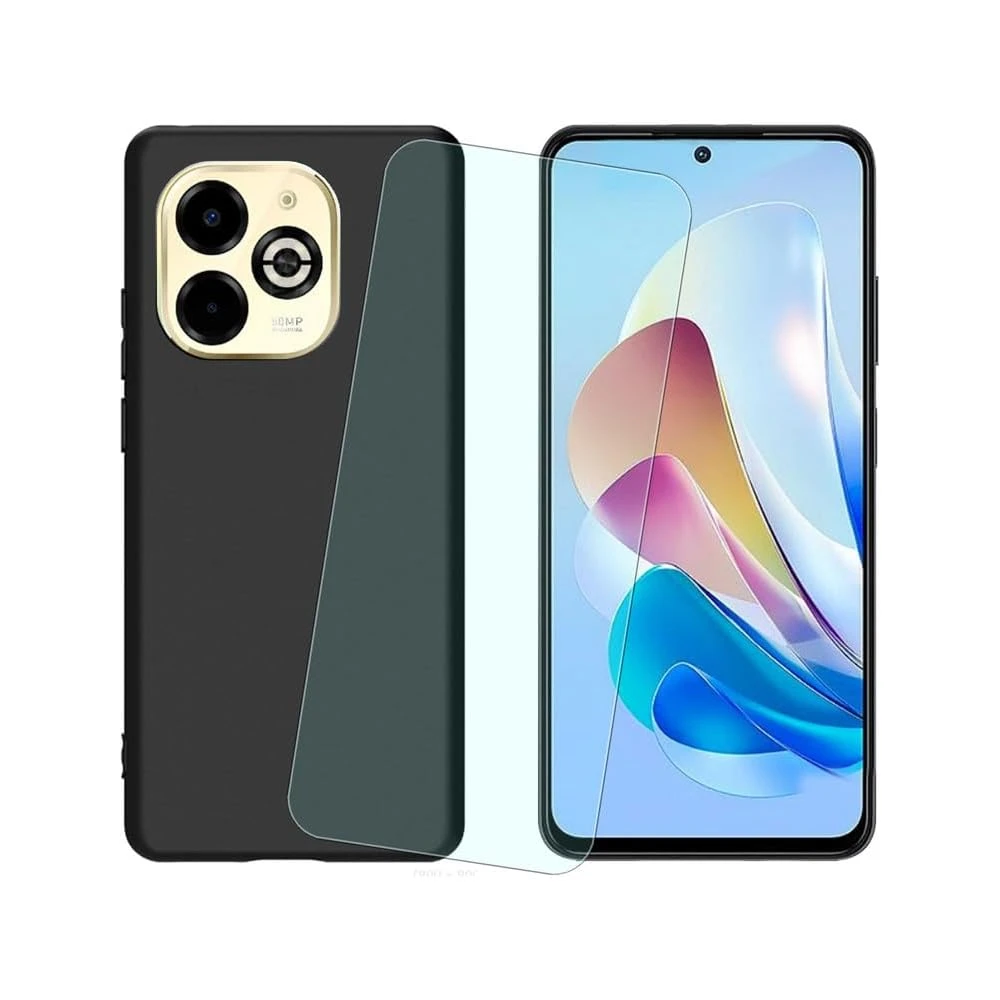 INFINIX SMART 8 TEMPERED GLASS LARGE OSHAPE