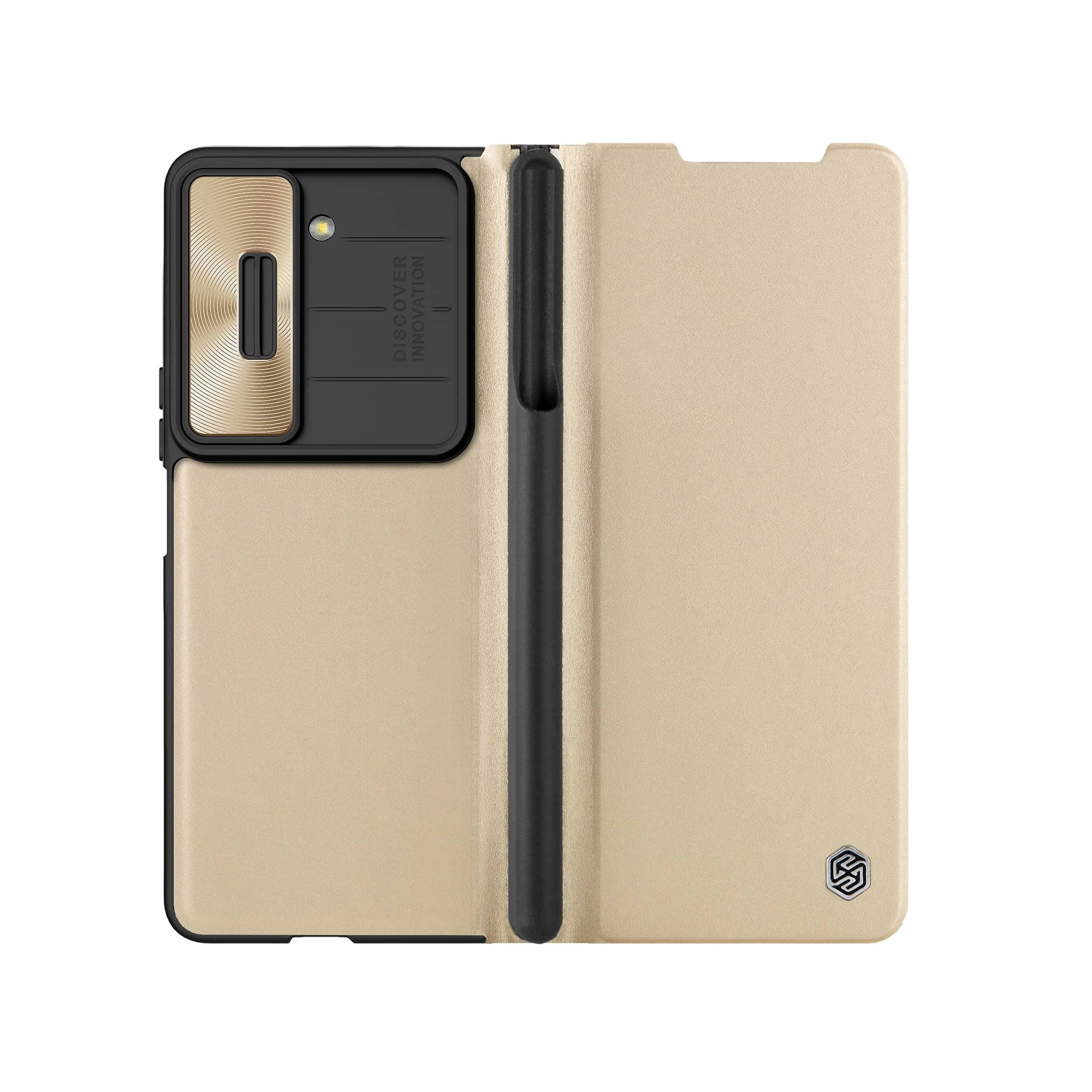 FOLD 5-NILLKIN QIN LEATHER CASE WITH PEN HOLDER