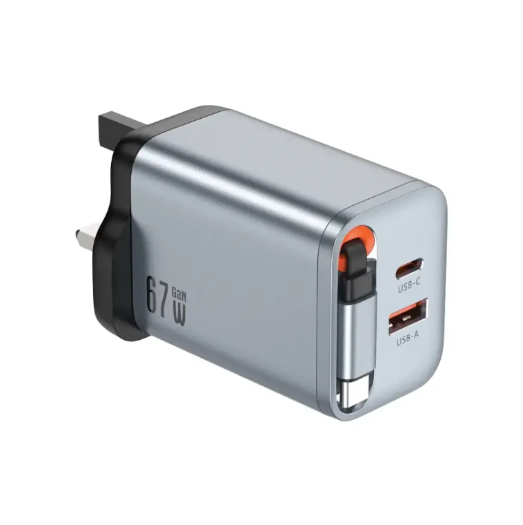 Green Lion GaN Premium UK Plug PD 40W - Gray