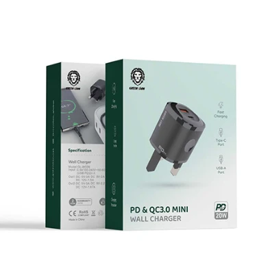 Green Lion Ultra Compact GaN Wall Charger UK Pin C