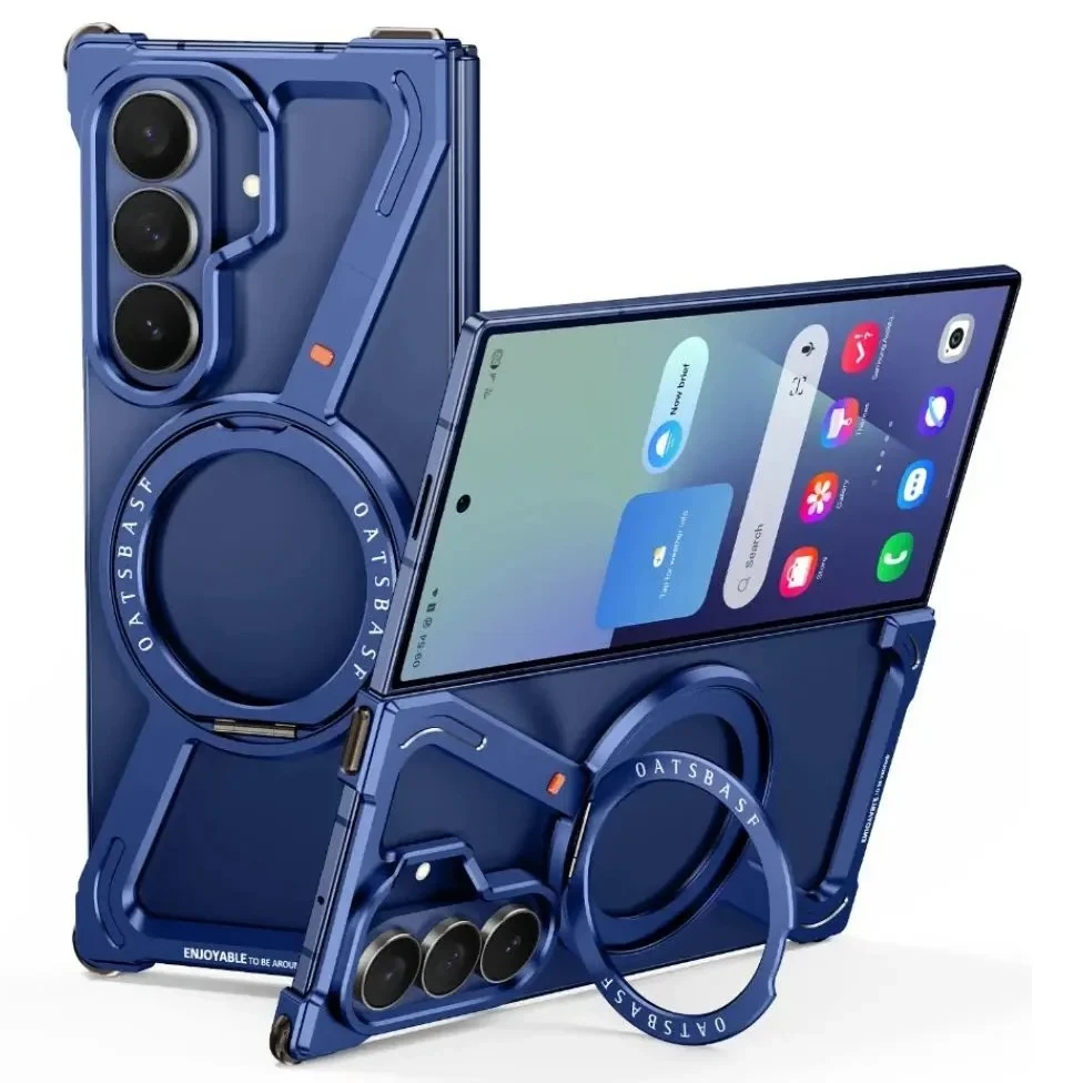 Samsung Galaxy Z Fold7 Framless Z Shape Metal Bumper with Magsafe