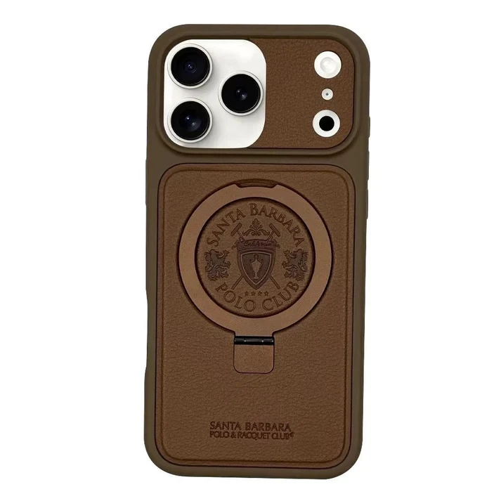 iPhone 17 Pro Genuine Leather Original Santa Barbara Polo Club Primo Series Case