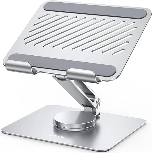 Tablet/Computer Rotating Stand, 360-Degree Rotation (Aluminum)