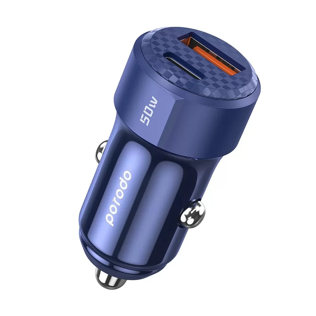 Porodo 50W Dual Port Car Charger PD 20W