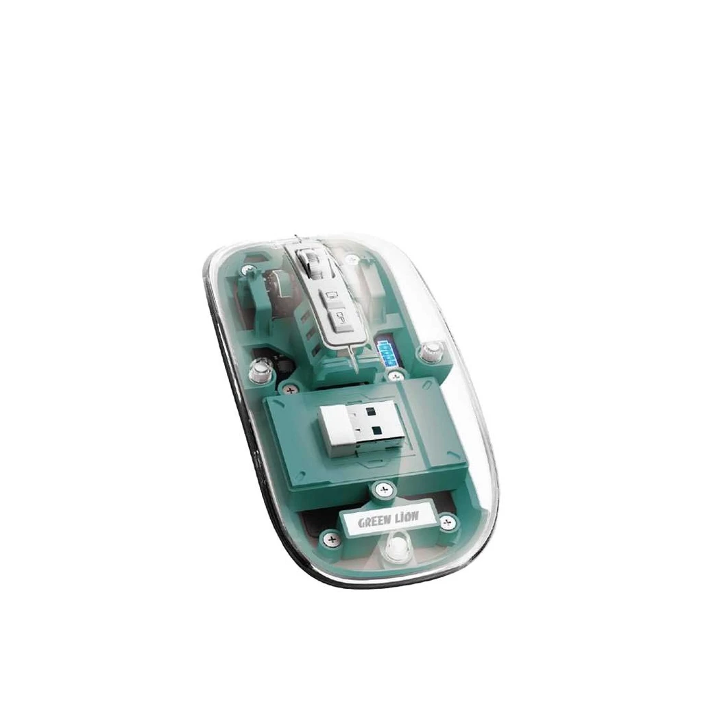 Green Lion Transparent Mouse 2